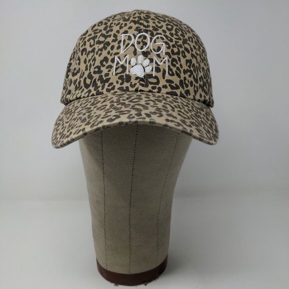 David and Young Womens Dog Mom Slideback Hat Leopard Print OSFM Embroidered - Picture 2 of 11